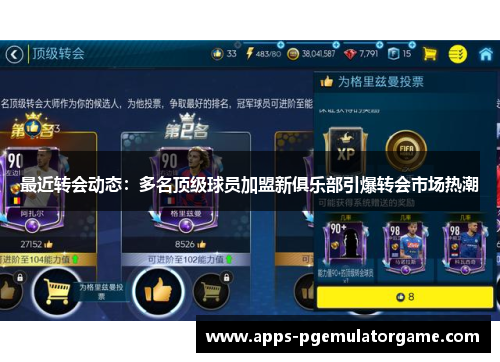 最近转会动态：多名顶级球员加盟新俱乐部引爆转会市场热潮